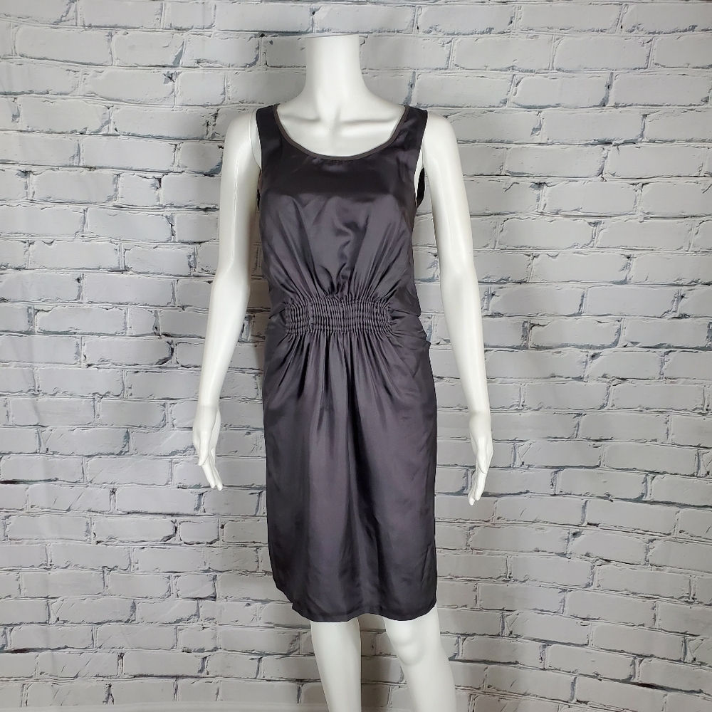 Stephen Schneider Gunmetal Silk Dress